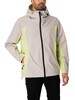 Hikerdelic Mucker Packable Jacket - Light Taupe/Washed Lime