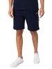 Lacoste Logo Stripe Sweat Shorts - Blue Marine