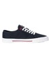 Tommy Hilfiger Core Corporate Vulc Canvas Trainers - Desert Sky