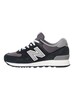 New Balance 574 Suede Trainers - Black/Grey