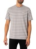 Barbour International Bernie Stripe T-Shirt - Ultimate Grey