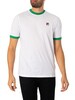 Fila Marconi T-Shirt - White/Jelly Bean