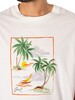 GANT Hawaii Printed Graphic T-Shirt - Eggshell