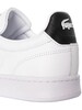 Lacoste Carnaby Pro Cgr 124 1 Sma Leather Trainers - White/Black