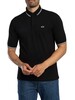 Armani Exchange Double Trim Logo Polo Shirt - Black