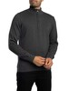 Barbour Cotton Half Zip Knit - Charcoal