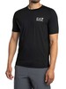 EA7 Ventus 7 Chest Logo T-Shirt - Black