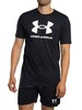 Under Armour Sport Style Logo Loose T-Shirt - Black/White