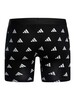 Adidas 3 Pack Active Flex Cotton Boxer Briefs - Blue/Black/Pattern