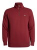GANT Regular Shield Half Zip Sweatshirt - Plumped Red