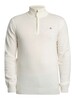 GANT Superfine Lambswool Half Zip Knit - Cream