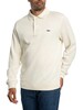 Lacoste Ribbed Cotton Polo Collar Sweatshirt - Ecru White