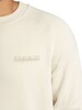 Napapijri Relaxed Back Graphic Sweatshirt - Beige Dimity