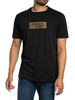 Armani Exchange Diagonal Logo Graphic T-Shirt - Black/Gold