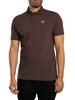 Barbour Tartan Pique Polo Shirt - Dark Oak