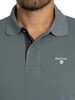 Barbour Tartan Pique Polo Shirt - Blue Stone