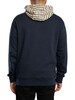 Aquascutum Icon Club Check Fleece Pullover Hoodie - Navy
