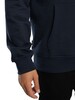 Aquascutum Icon Club Check Fleece Pullover Hoodie - Navy