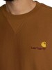 Carhartt WIP American Script Sweatshirt - Hamilton Brown