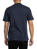 Aquascutum Macro Iconic Front T-Shirt - Navy