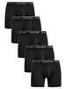 Calvin Klein 5 Pack Microfiber Stretch Boxer Briefs - Black