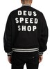 Deus Ex Machina Branded Back Stadium Jacket - Black