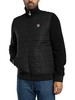 Fila Moor Padded Front Jacket - Black/Gardenia