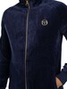 Sergio Tacchini Court Velour Track Jacket - Maritime Blue/Gardenia