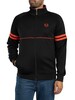 Sergio Tacchini Orion Track Jacket - Black/Tangerine Tango