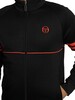 Sergio Tacchini Orion Track Jacket - Black/Tangerine Tango