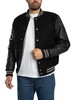Schott Varsity Leather Jacket - Black
